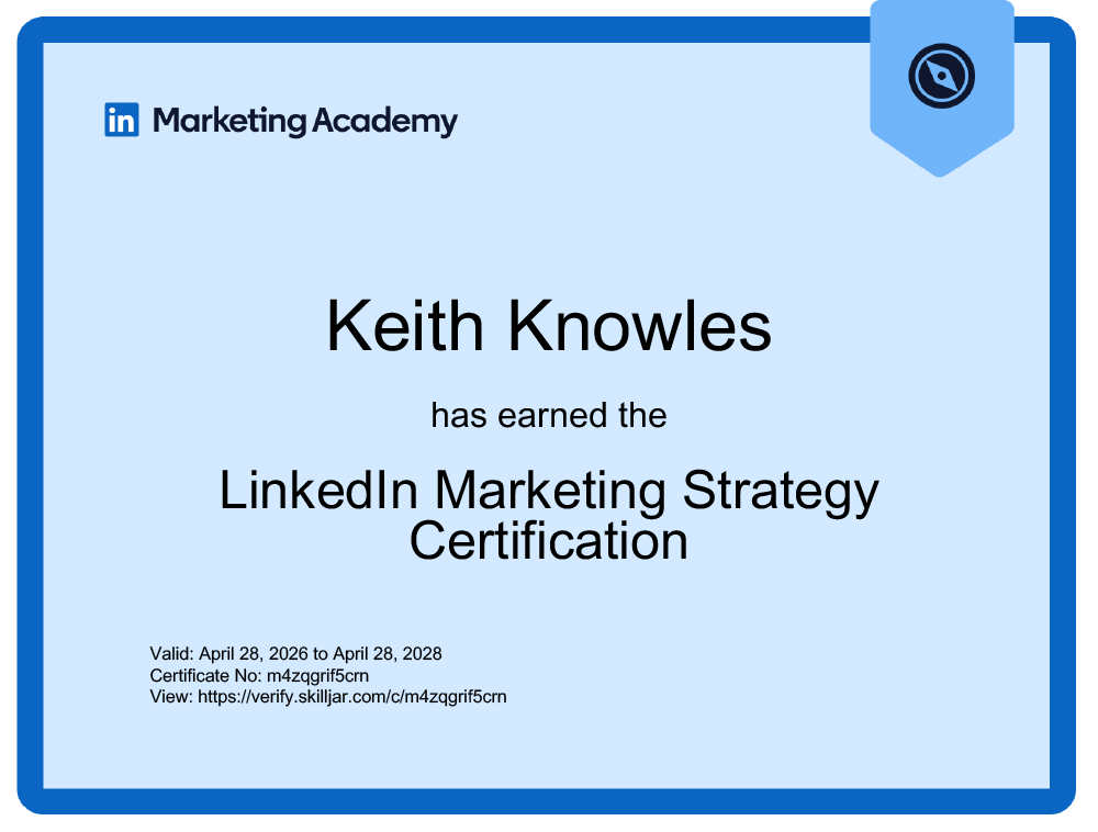 LinkedIn Marketing Strategy Certification